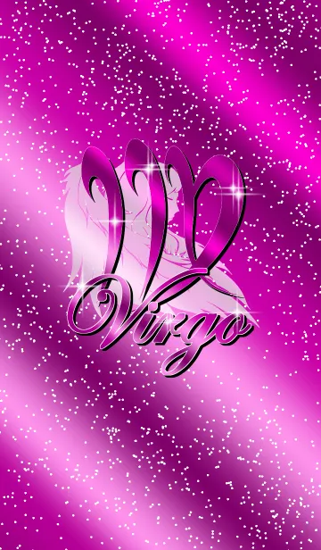 [LINE着せ替え] 12星座 -乙女座2 パープル-の画像1