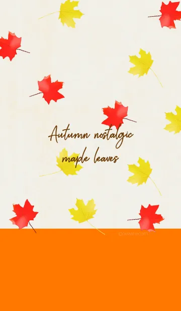 [LINE着せ替え] Autumn nostalgic maple leavesの画像1