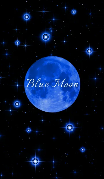 [LINE着せ替え] Beautiful Blue Moon 2の画像1
