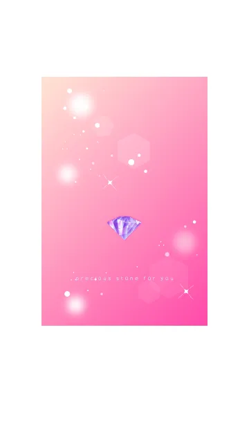 [LINE着せ替え] pink precious stone for youの画像1