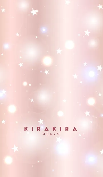 [LINE着せ替え] KIRAKIRA -PINK GOLD STAR- 25の画像1