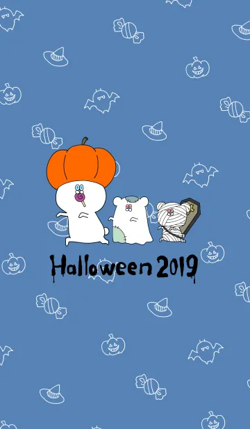 [LINE着せ替え] くまーまのハロウィン2019の画像1