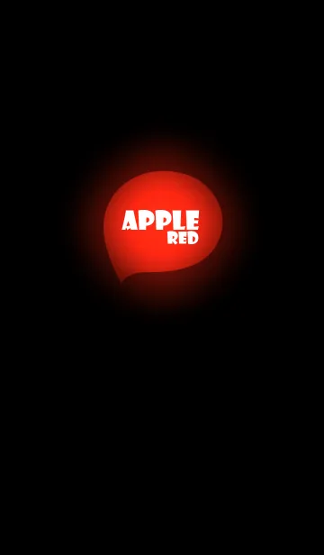 [LINE着せ替え] apple red in black (jp)の画像1