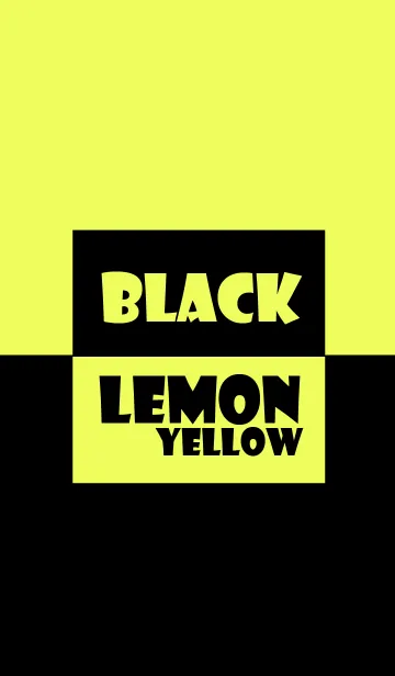 [LINE着せ替え] Black ＆ lemon yellow Theme (jp)の画像1