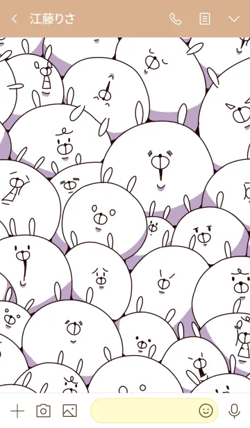 [LINE着せ替え] ごちゃごちゃうさぎとときどきネコさん。の画像3