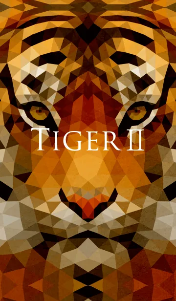 [LINE着せ替え] Polygonal Animals [Tiger Ⅱ]の画像1