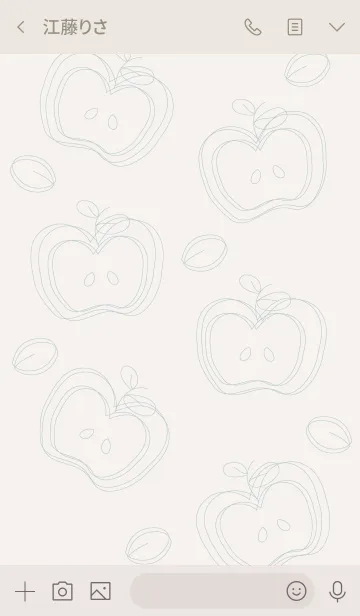 [LINE着せ替え] Apples theme 12 :)の画像3