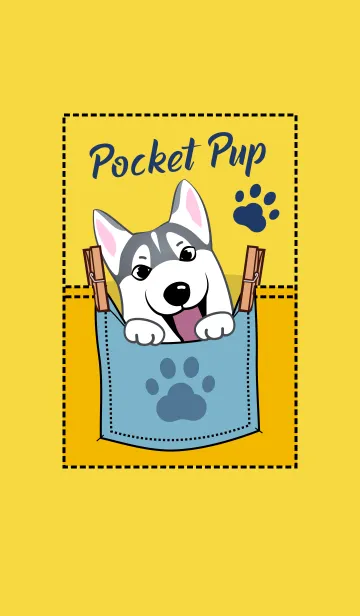 [LINE着せ替え] Pocket pup (Surprise！)の画像1