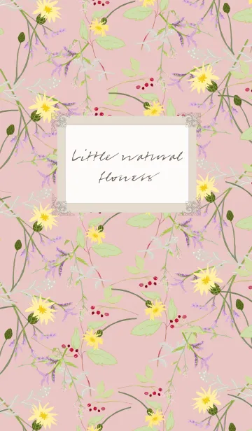 [LINE着せ替え] Little natural flowers 31. Pink beigeの画像1