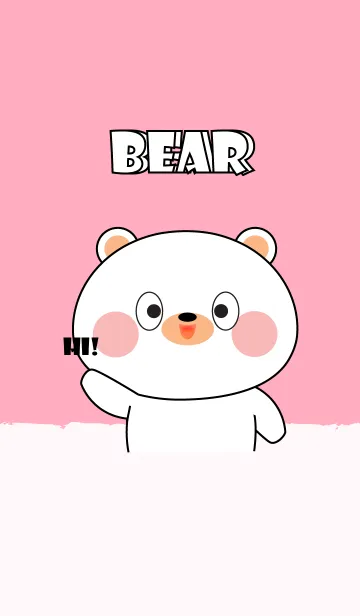 [LINE着せ替え] I Cute White Bear (jp)の画像1