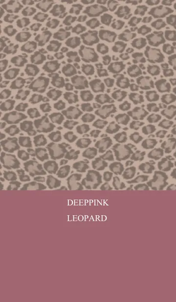 [LINE着せ替え] ヒョウ柄＋くすみピンクの画像1