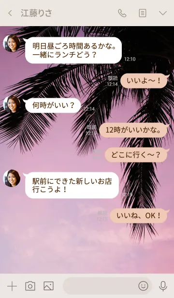 [LINE着せ替え] ALOHA -Setting sun- 13.の画像4