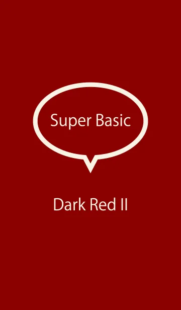 [LINE着せ替え] Super Basic Dark Red IIの画像1