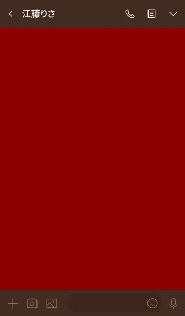 [LINE着せ替え] Super Basic Dark Red IIの画像3