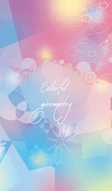 [LINE着せ替え] Pastel and Colorful Geometryの画像1