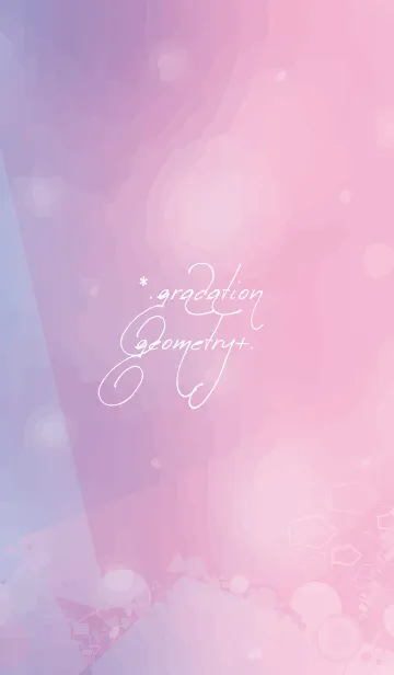 [LINE着せ替え] Gradation Geometry -pink-の画像1