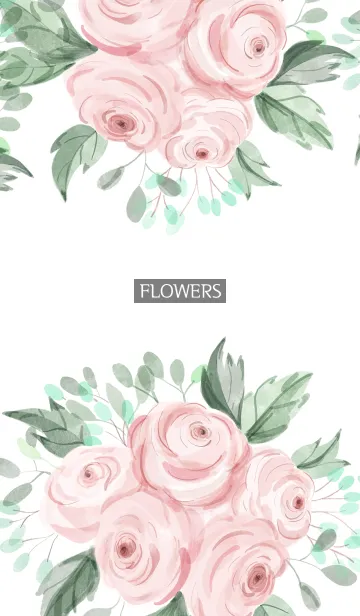 [LINE着せ替え] water color flowers_1091の画像1