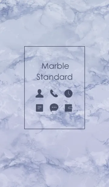 [LINE着せ替え] Marble Standard #Black ＆ Navyの画像1