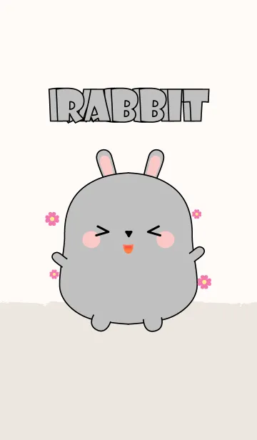 [LINE着せ替え] Emotions Fat Gray Rabbit (jp)の画像1