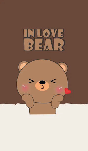 [LINE着せ替え] In Love Bear (jp)の画像1