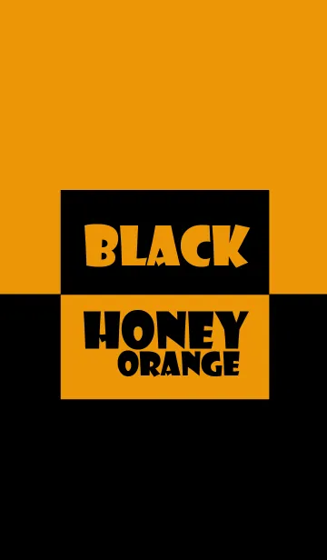 [LINE着せ替え] Black ＆ honey orange Theme (jp)の画像1