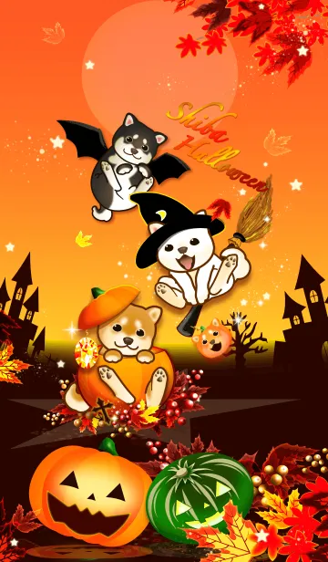 [LINE着せ替え] 柴犬とハロウィン2019（秋）の画像1