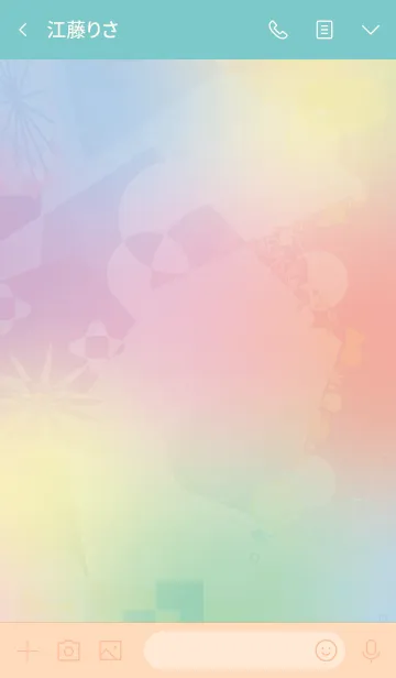 [LINE着せ替え] Rainbow Geometryの画像3