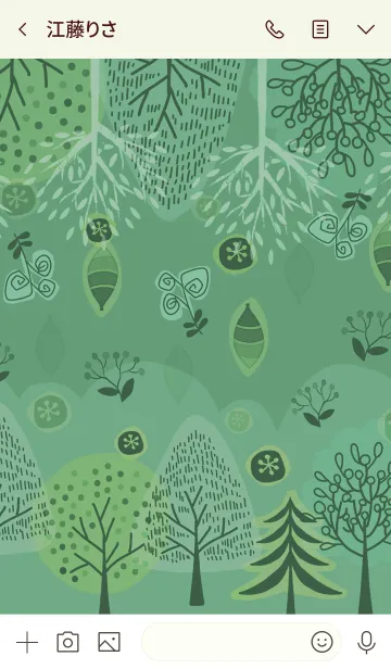 [LINE着せ替え] 緑溢れる北欧の豊かな森の中の画像3