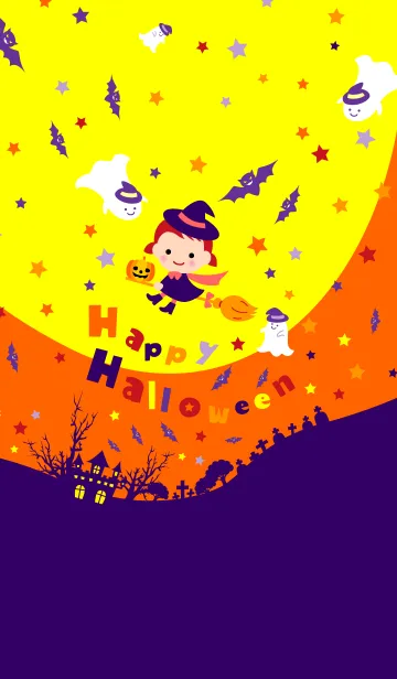 [LINE着せ替え] かわいい魔女ハロウィン2019 Vol.01の画像1