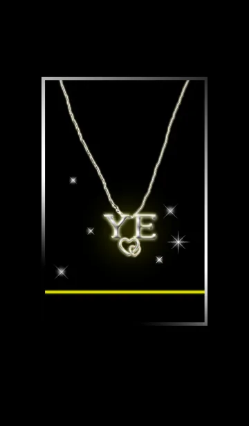 [LINE着せ替え] イニシャル Y＆E （ブラック）の画像1