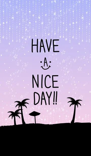 [LINE着せ替え] 星降る空ピンク-スマイル29-の画像1