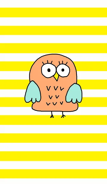 [LINE着せ替え] Happy orange Owl themeの画像1