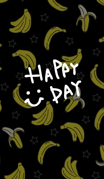 [LINE着せ替え] バナナと星-スマイル6-の画像1