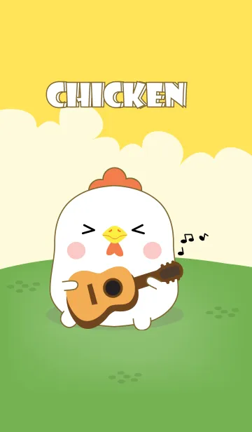 [LINE着せ替え] So Cute white chicken (jp)の画像1