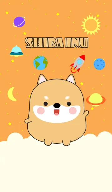 [LINE着せ替え] Cute Shiba Inu In Galaxy (jp)の画像1
