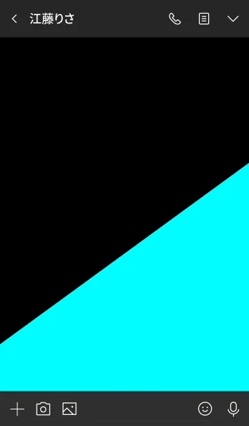 [LINE着せ替え] シンプル 青と黒 ロゴ無し No.1-3の画像3