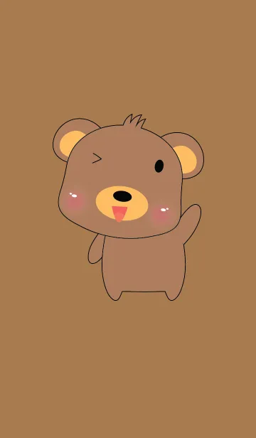 [LINE着せ替え] Simple cute bear theme v.11 (JP)の画像1