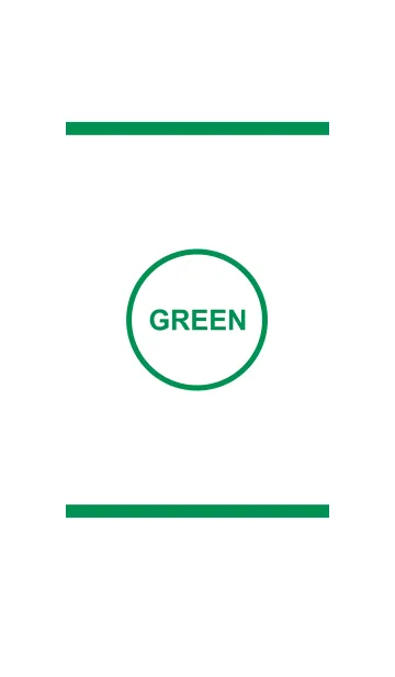 [LINE着せ替え] シンプル ホワイト＆グリーン No.3-2の画像1