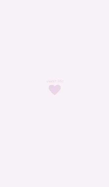 [LINE着せ替え] sweet life heart:purpleの画像1