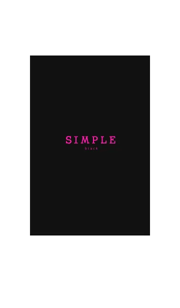 [LINE着せ替え] SIMPLE black 2の画像1