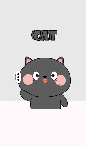 [LINE着せ替え] I Love Cute Black Cat (jp)の画像1