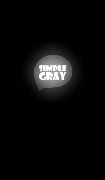 [LINE着せ替え] gray in black (jp)の画像1