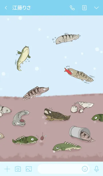 [LINE着せ替え] ちっちゃめボディのポリプテルスの画像3