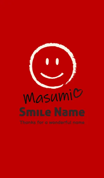 [LINE着せ替え] Smile Name ますみの画像1