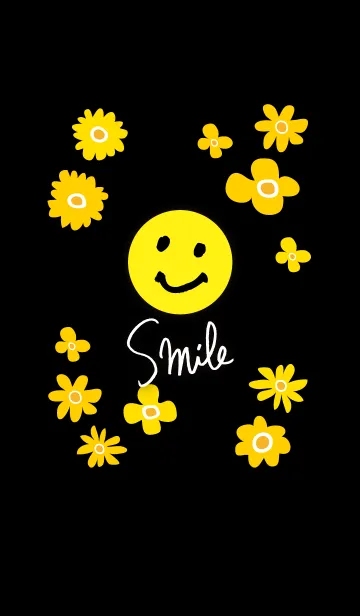 [LINE着せ替え] 北欧風お花5-スマイル20-の画像1