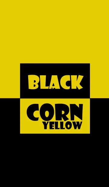 [LINE着せ替え] Black ＆ corn yellow Theme (jp)の画像1