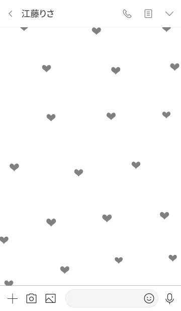 [LINE着せ替え] 大人なハートシンプルの画像3