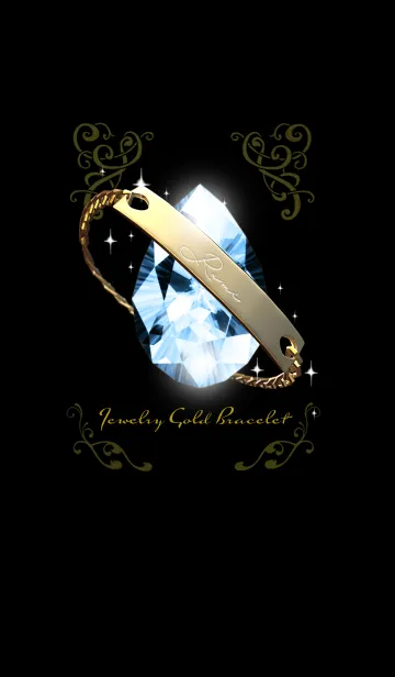 [LINE着せ替え] るみさんのジュエリーゴールドブレスの画像1