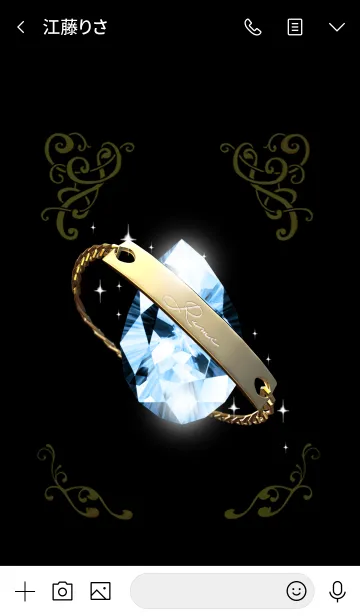 [LINE着せ替え] るみさんのジュエリーゴールドブレスの画像3