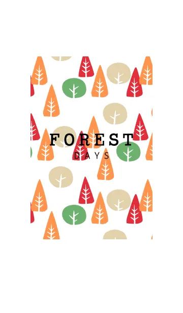 [LINE着せ替え] FOREST DAYS redの画像1